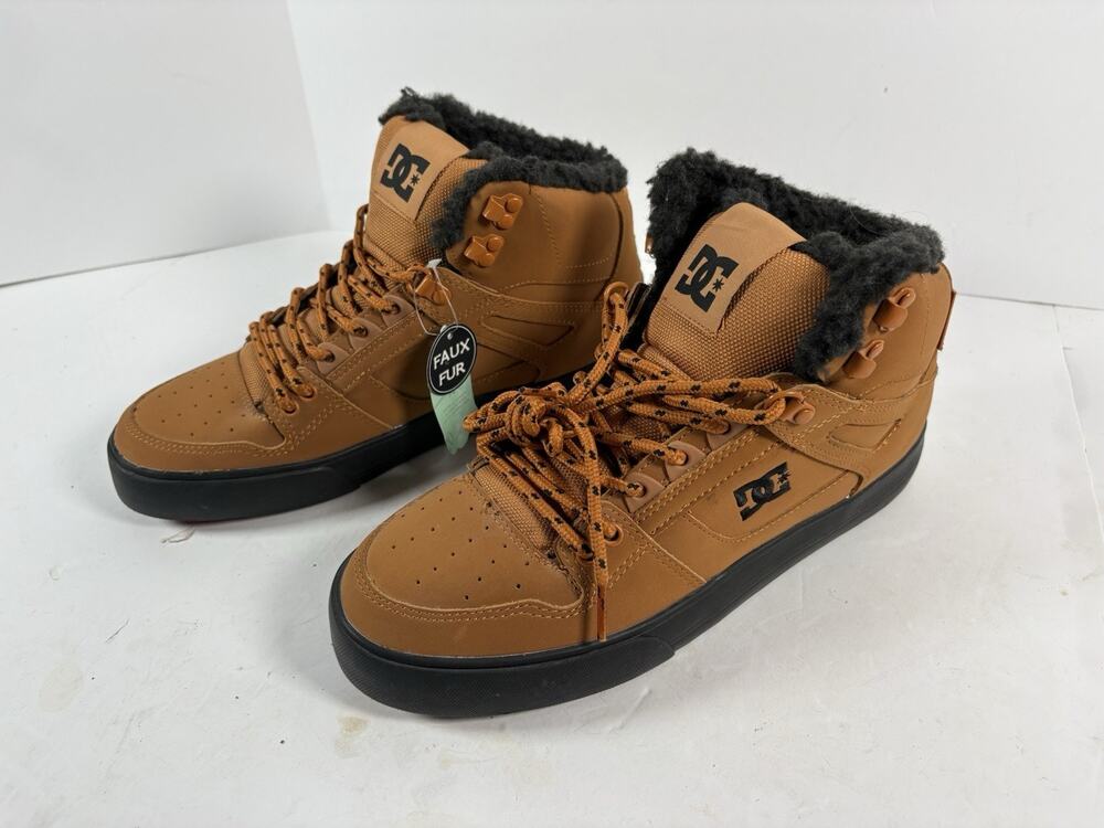 DC Shoes Pure High Top WC WNT Mens 9.5 Wheat Black Winter Skate Shoes ADYS400047